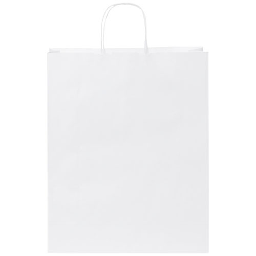 Torba z papieru Kraft ze skręconymi uchwytami – 32 x 12 x 40 cm Biały 1PQ00401 (2)