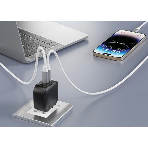 Ładowarka ścienna 70W Urban Vitamin Santa Cruz Czarny P301.9801 (12)