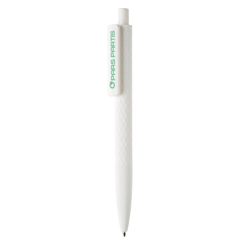 Długopis X3 z przyjemnym w dotyku wykończeniem biały V1999-02 (3)