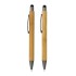 Bambusowy zestaw piśmienny, długopis i ołówek brązowy P611.109 (2) thumbnail