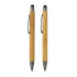 Bambusowy zestaw piśmienny, długopis i ołówek brązowy P611.109 (2) thumbnail