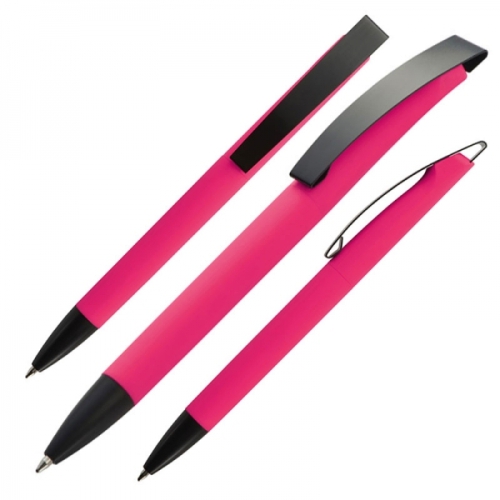 Długopis plastikowy BRESCIA różowy 009911 (1)