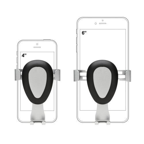 Samochodowy uchwyt do telefonu Gravity Szary, czarny P302.852 (4)