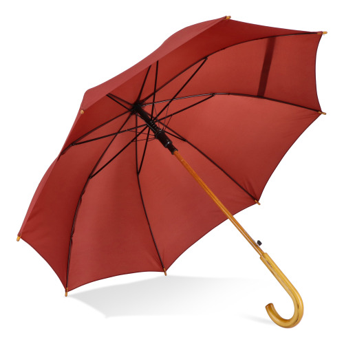Aran 190T poliester 23" parasol z uchwytem otwierany automatycznie Bordowy LT97118-N0019 (1)