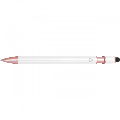 Długopis żelowy z recyklingu BELO HORIZONTE Biały 528106 (3)