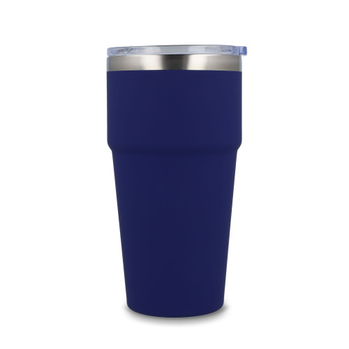 T-ceramiczny kubek do samochodu o miękkim dotyku 500ml Ciemnoniebieski LT98729-N0010 (3)