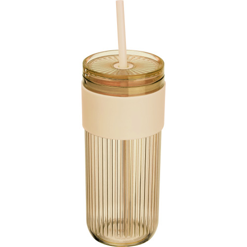 Kubek ze słomką 660 ml SOLEDAD Beżowy 8552913 (3)