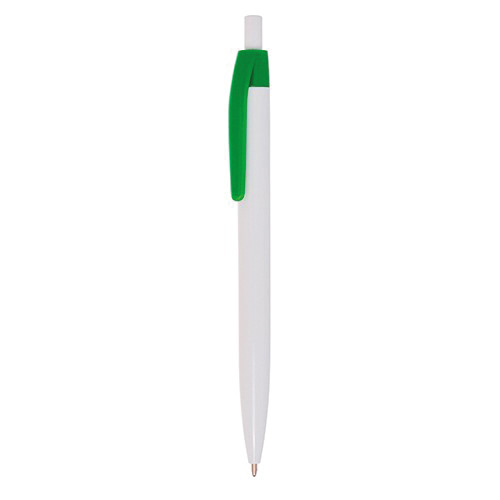 Długopis plastikowy z kolorowym klipsem / Coloxo Zielony IP13140542 
