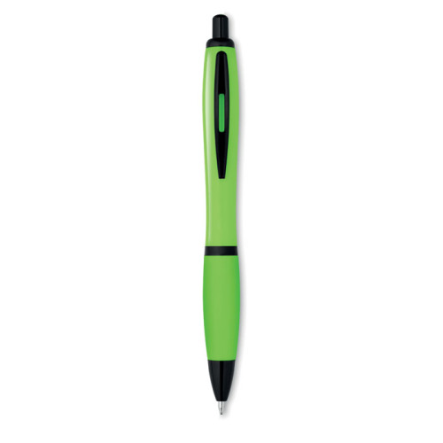 Kolorowy długopis z czarnym wy limonka MO8748-48 