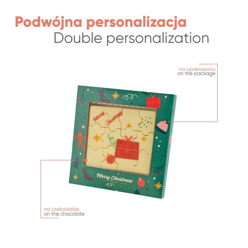 Zestaw Czekoladek Z Nadrukiem Puzzle 12 Sztuk Wielokolorowy S0047/XM (1)