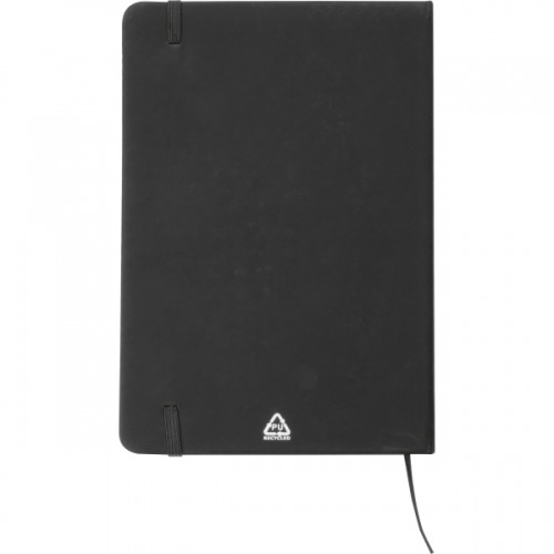 Notatnik A5 w linie z materiałów z recyklingu DOMINIK Czarny 2526103 (5)