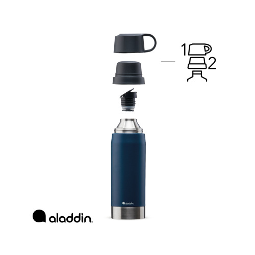 Termos CityPark Thermavac Twin Cup Bottle 1.1L Granatowy 1010379001 (2)