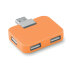 Hub USB 4 porty pomarańczowy MO8930-10 (4) thumbnail
