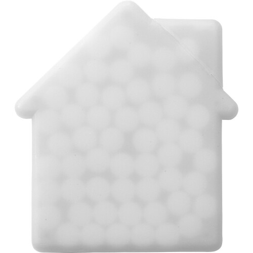 Pojemnik z miętówkami  "dom" biały V8559-02 