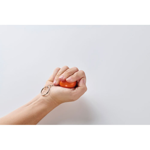 Brelok w kształcie kuli z PU Pomaranczowy MO2454-10 (1)