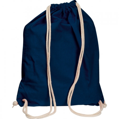 Worek sportowy bawełniany 140 g/m2 CARLSBAD Granatowy 002644 