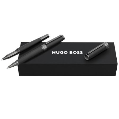 Zestaw upominkowy Hugo Boss długopis i pióro kulkowe HSY5764A + HSY5765A Czarny HPBR576A 