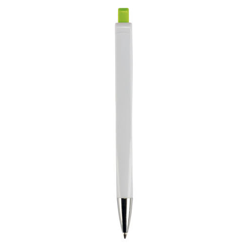Długopis RIva w mocnym kolorze Biały / jasnozielony LT80835-N0132 (3)