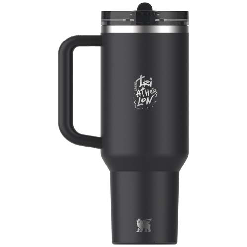 Stanley Quencher® ProTour 1180 ml termoizolowany kubek ze słomką, wykonany z recyklingowanej stali nierdzewnej Czarny 10097990 (1)