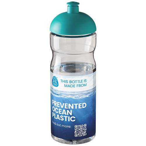 Bidon H2O Eco o pojemności 650 ml z wypukłym wieczkiem Przezroczysty 21009895 (1)