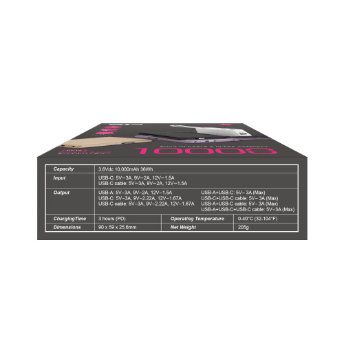 Power bank CP10 10 000 mAh Silicon Power Biały EG834506 (7)
