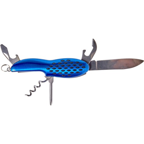 Nóż wielofunkcyjny, scyzoryk niebieski V8791-11 (2)