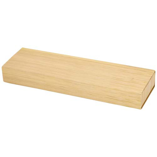 Oblys zestaw składający się z długopisu bambusowego i ołówka automatycznego Piasek pustyni 10797606 (2)