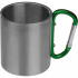 Kubek metalowy z karabińczykiem 200 ml ANGELICA Zielony 8136709 (2) thumbnail