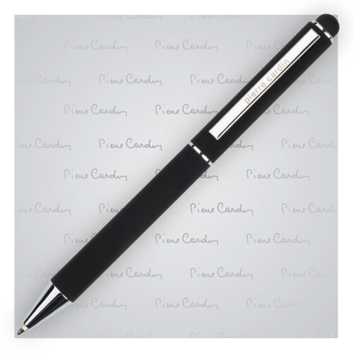 Długopis metalowy touch pen, soft touch CLAUDIE Pierre Cardin Czarny B0102001IP303 