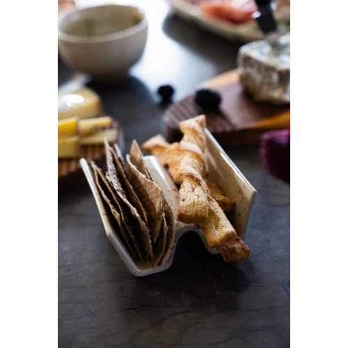 Stojak do tacos DITTE 2-szt, beżowy/bordowy Beżowy/bordowy 5018650- (2)