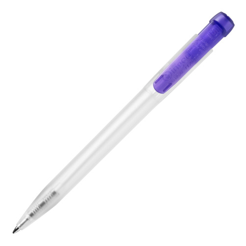 Długopis Ingeo TM Pen Clear przejrzysty Ecru / purpurowy LT87543-N5472 