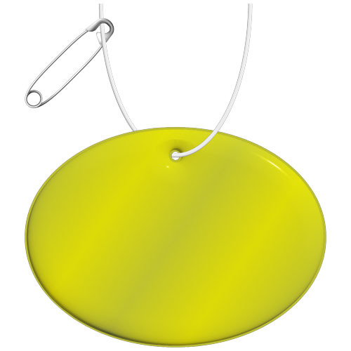 Zawieszka odblaskowa duże koło Neonowy żółty 1PR02206 