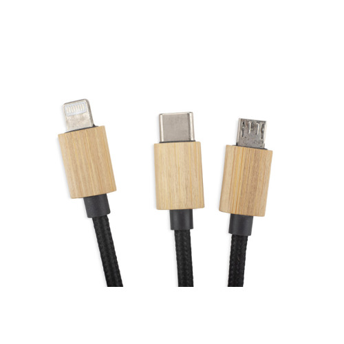 Kabel USB 4 w 1 GLOWIK Czarny 09187-02 (2)