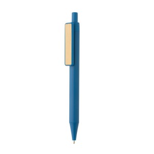Długopis z bambusowym klipem, RABS niebieski