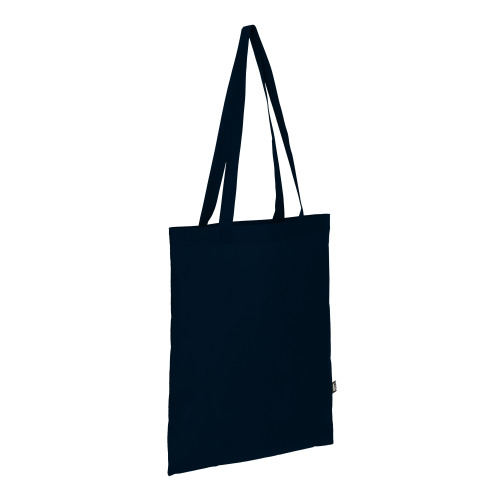 R-PET Torba transportowa z długimi uchwytami z włókniny 38 x 42 cm 75 g/m² Ciemnoniebieski LT91328-N0010 (1)