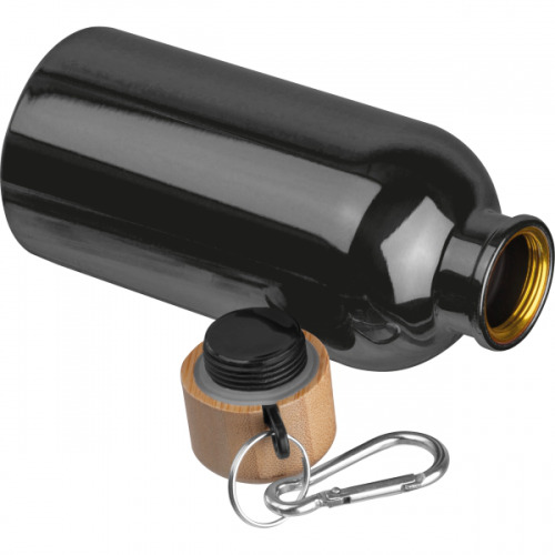 Butelka metalowa 400 ml MARILYN Czarny 8497203 (2)