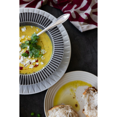 Talerz głęboki COFFEE & MORE, szary Szary 5018642- (3)