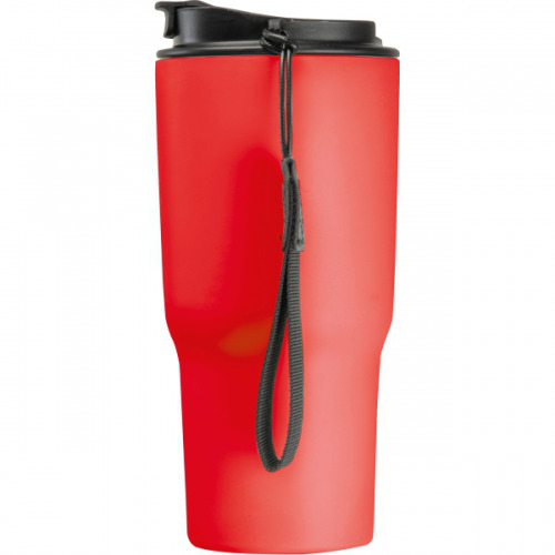 Kubek termiczny 550 ml ze stali z recyklingu DANA Czerwony 8523905 (5)