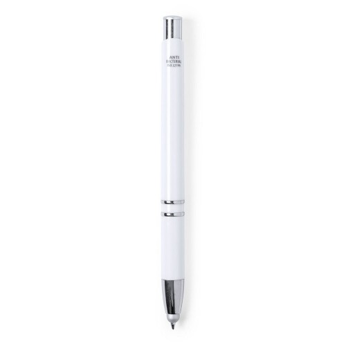 Długopis antybakteryjny, touch pen biały V1984-02 (4)
