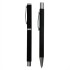 Zestaw piśmienny, długopis i pióro kulkowe czarny V1957-03 (2) thumbnail