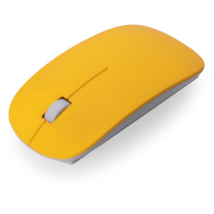 Bezprzewodowa mysz komputerowa żółty