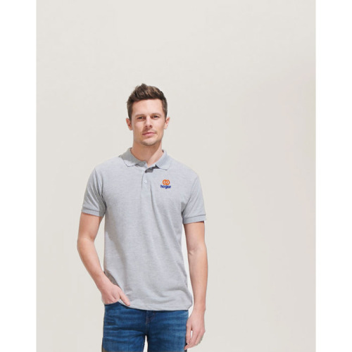 PRIME Męskie polo 200g Grey melange S00571-GY-4XL (3)