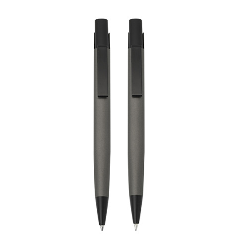 Zestaw piśmienny metalowy długopis i ołówek / Adak Ciemnoszary IP33037396 