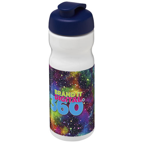 Bidon H2O Base® o pojemności 650 ml z wieczkiem zaciskowym Biały 21004517 (1)