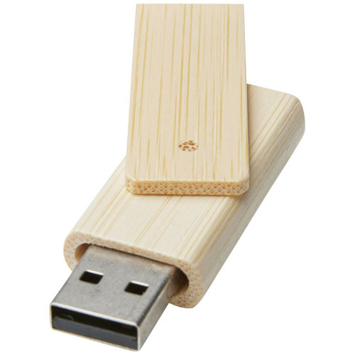 Pamięć USB Rotate o pojemności 16 GB wykonana z bambusa Beżowy 12374802 