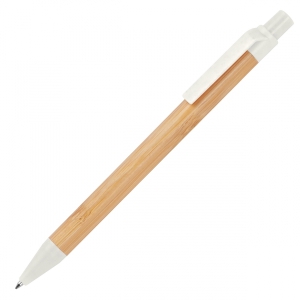 Długopis bambusowy Halle biały