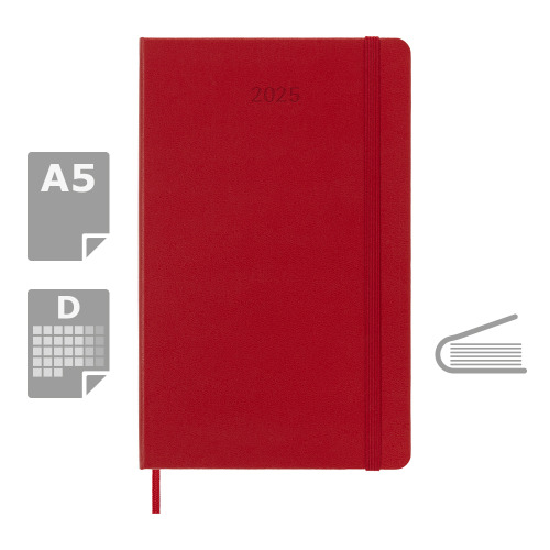 Kalendarz MOLESKINE czerwony VM394-05/2025 (5)