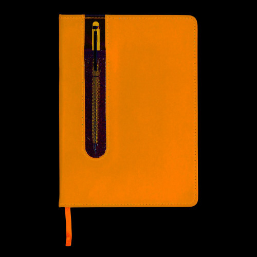 Zestaw upominkowy, notatnik A5 (kartki w linie), długopis niebieski V2717-11 (2)