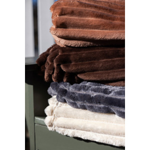 Koc ESTHER, jasnobrązowy