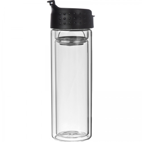 Butelka szklana termiczna 400 ml LIVIO Przeźroczysty 6287966 (5)